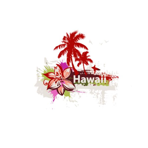 Hawaii Flowers and Surfer AB Thumbnail